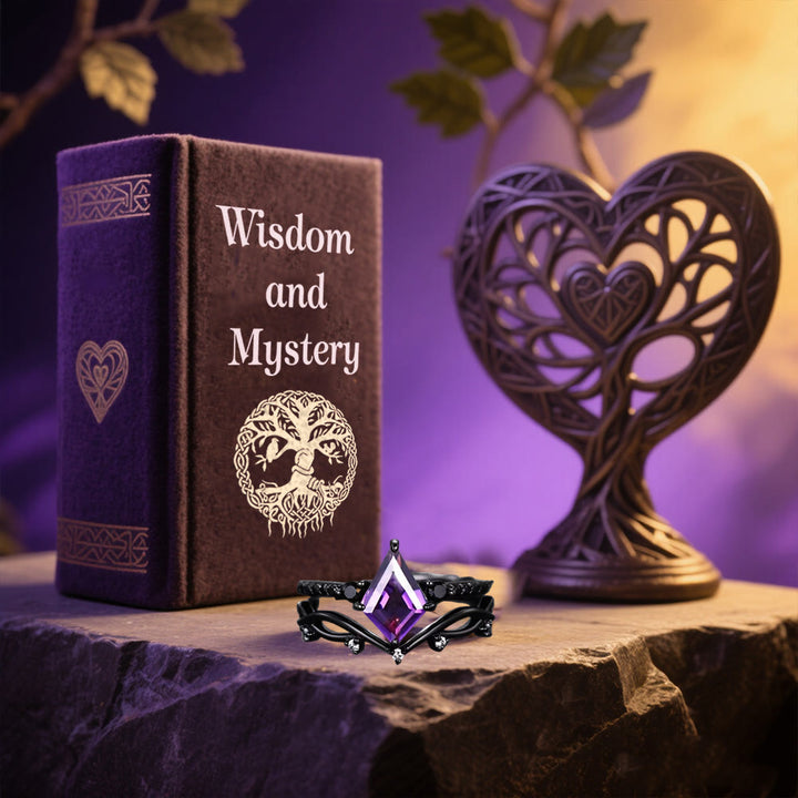 WorldNorse Nordisches Mitternachtszauber-Ringset - image 3