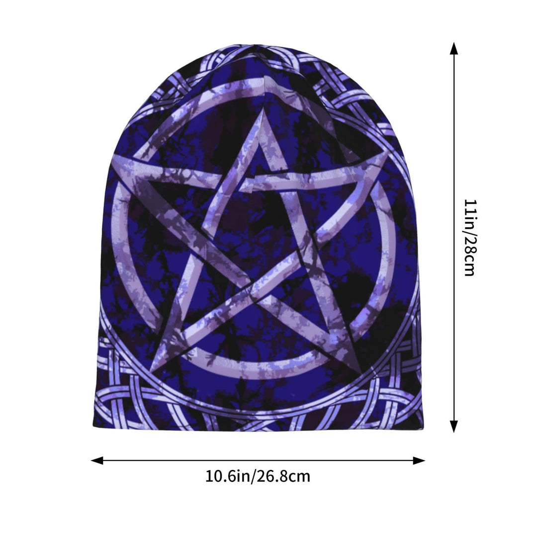 WorldNorse Keltischer Knoten Lila Pentagramm Beanie - image 2
