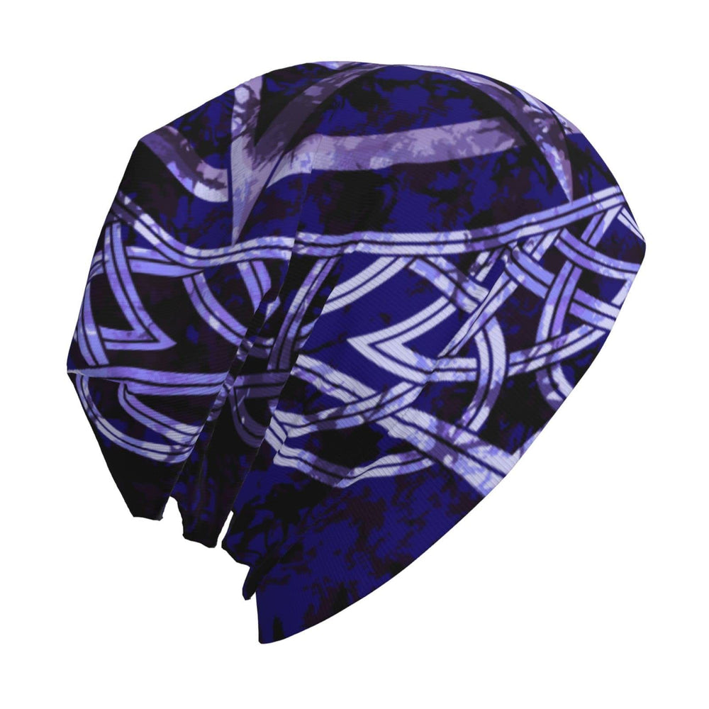 WorldNorse Keltischer Knoten Lila Pentagramm Beanie - image 1