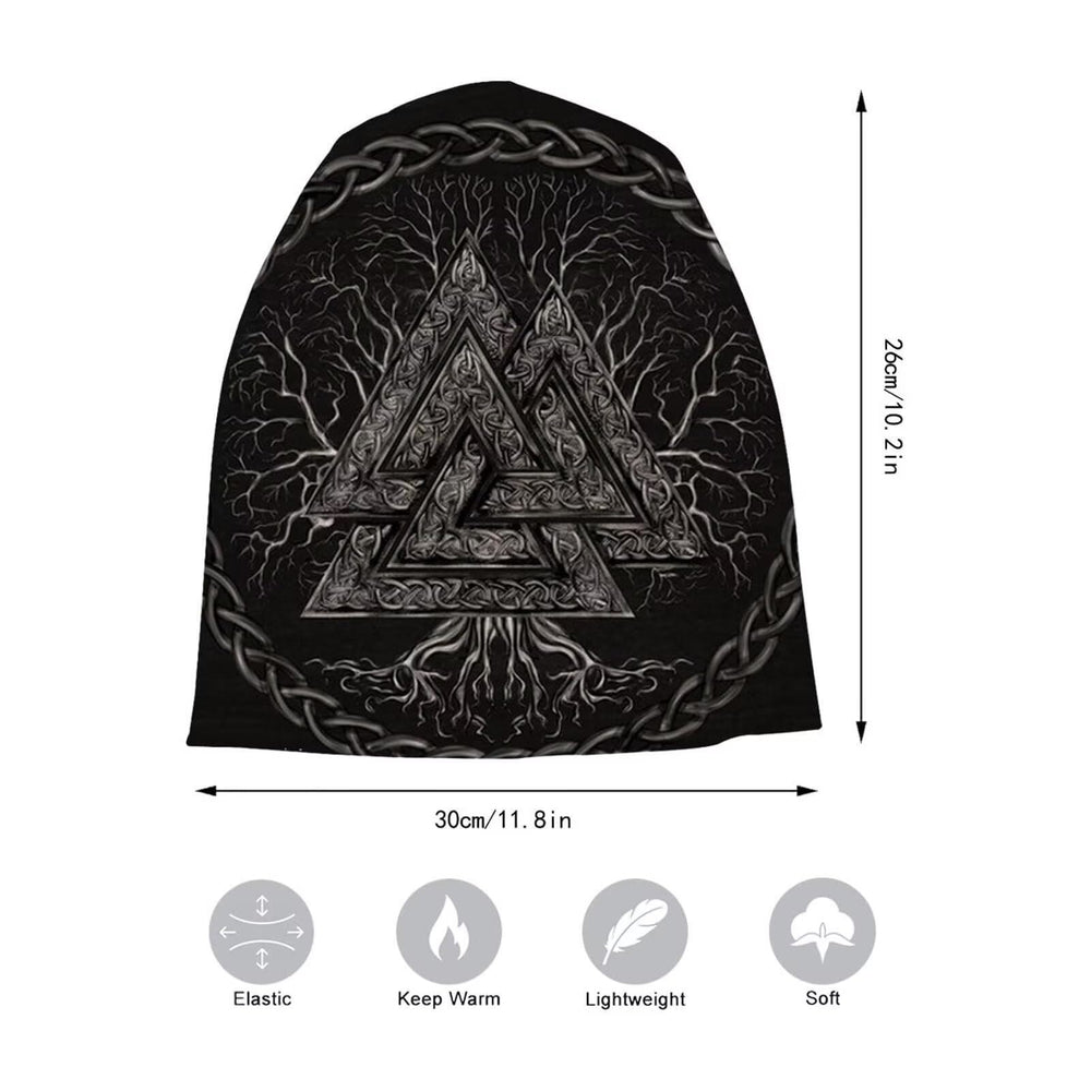WorldNorse Baum des Lebens Valknut Beanie - image 1