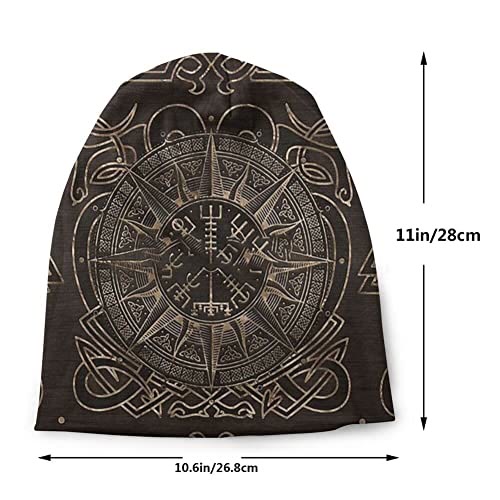 WorldNorse Vegvisir Keltischer Knoten Kompass Beanie - image 1