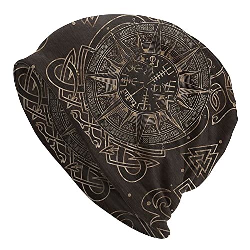 WorldNorse Vegvisir Keltischer Knoten Kompass Beanie - Vegvisir - image 1