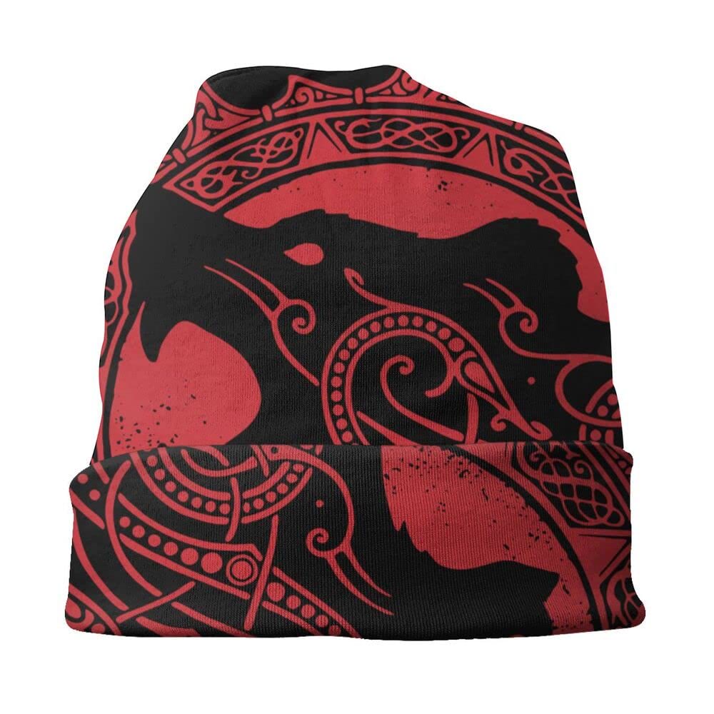 WorldNorse Wikinger-Mütze mit heulendem Wolf - image 1