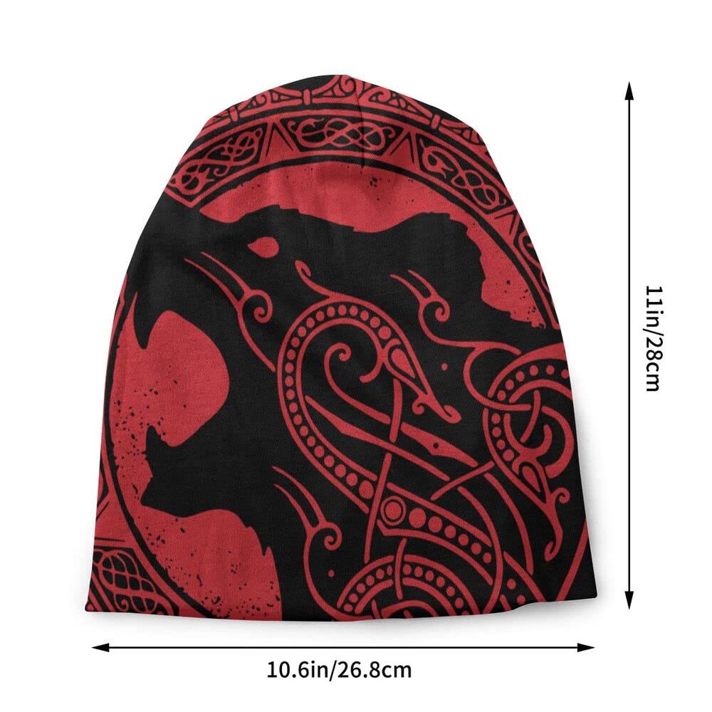 WorldNorse Wikinger-Mütze mit heulendem Wolf - image 2