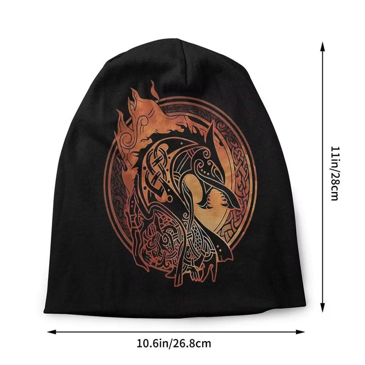 WorldNorse Beanie mit Nordischer Drache und Keltischer Knoten  - image 2