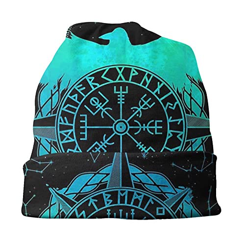 Beanie mit Vegvisir -Aufdruck von WorldNorse Compass  - image 1