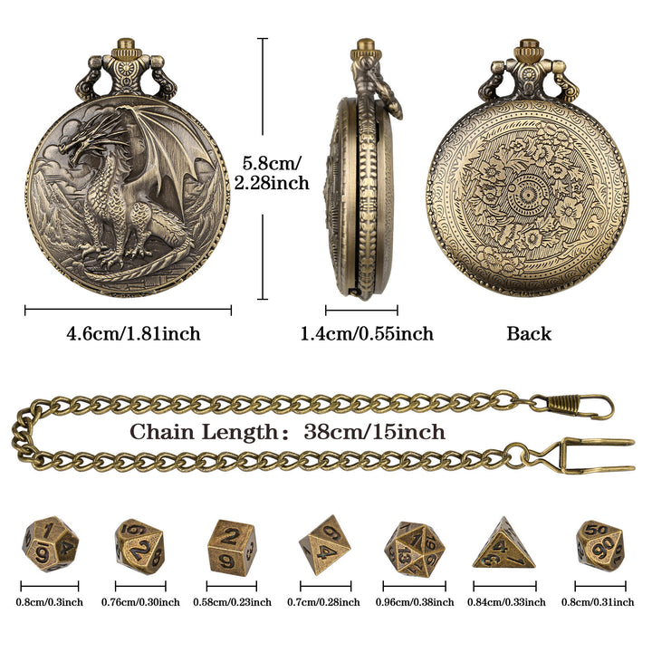 WorldNorse Nordischer Drache, Sieben Würfel, Hüftkette - image 7