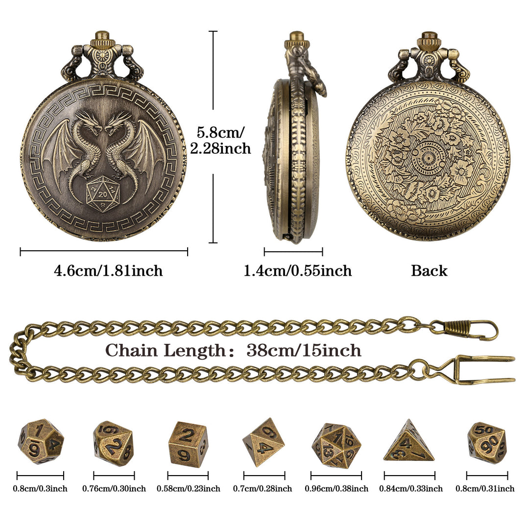 WorldNorse Doppeldrache Polyedrische Würfel Taillenkette - image 7
