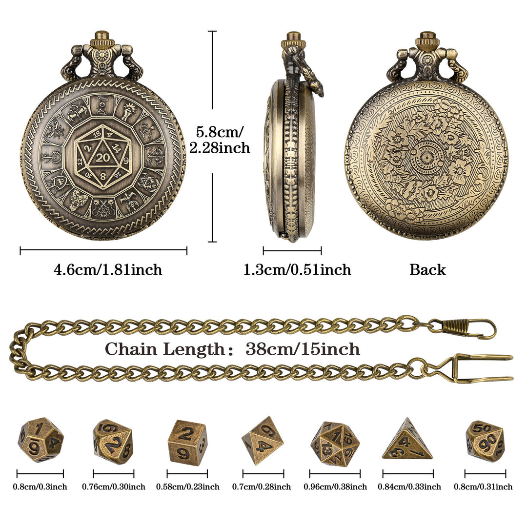 WorldNorse Geometrisches Mini-Würfelset, Taillenkette - image 5