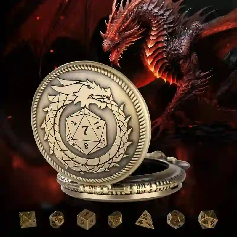 WorldNorse Bronze Drachen Mini Würfel Taille Kette - image 2