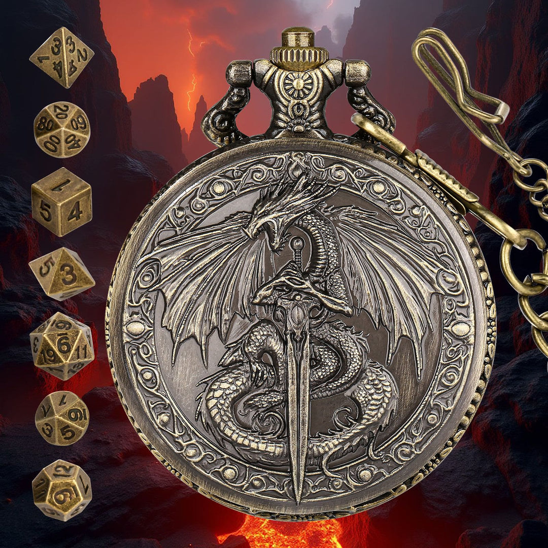 WorldNorse Schwert Drachenetui Würfel Taillenkette - image 1