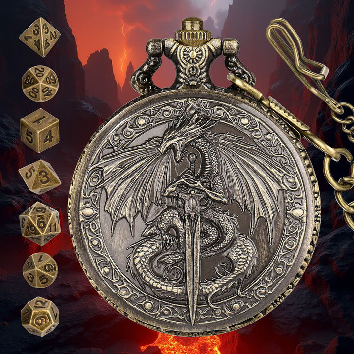 WorldNorse Schwert Drachenetui Würfel Taillenkette - image 1