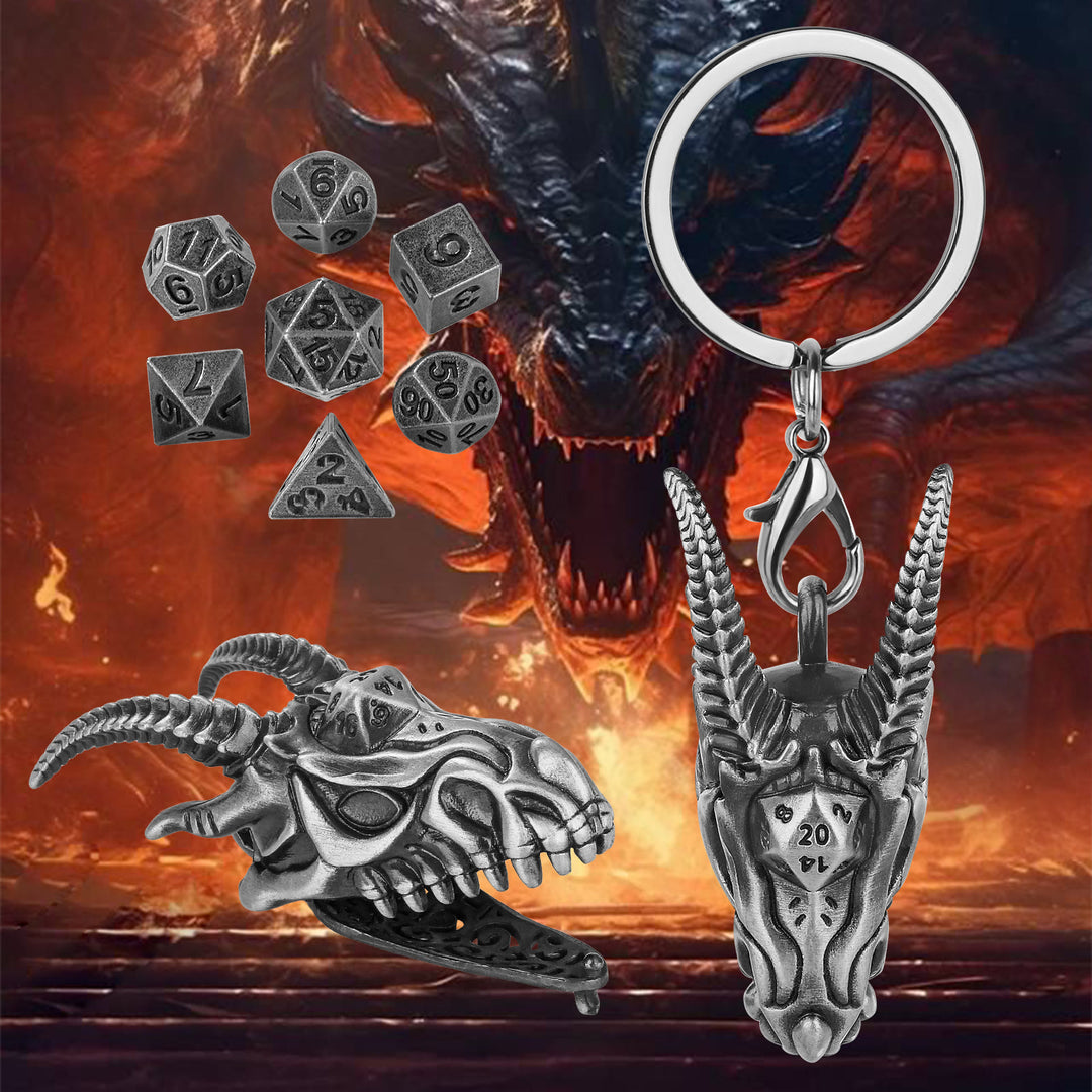 WorldNorse Wikinger-Drachenkopf-Würfel-Halskette/Schlüsselanhänger - image 13