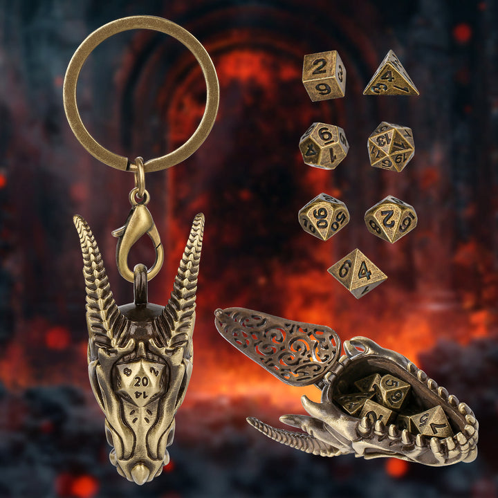 WorldNorse Wikinger-Drachenkopf-Würfel-Halskette/Schlüsselanhänger - image 10