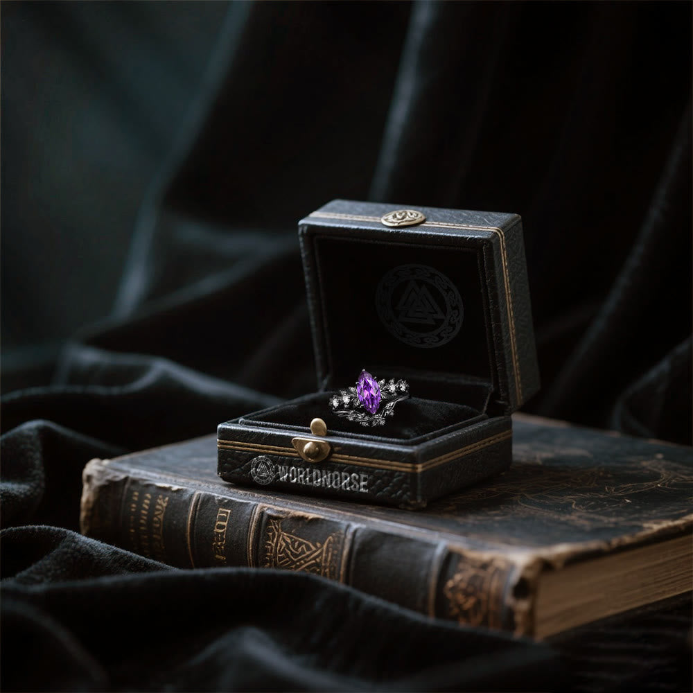 WorldNorse Mystwood Crown Amethyst Nordring - image 4