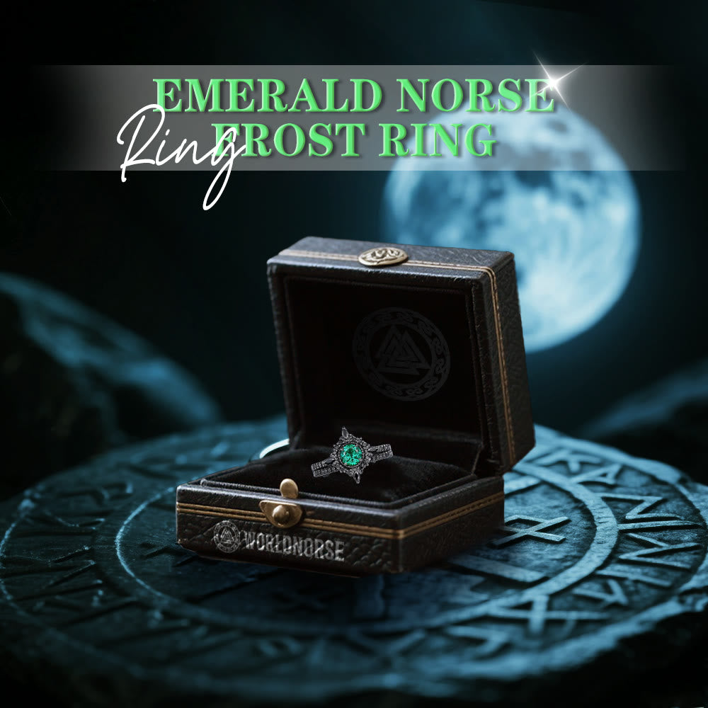 WorldNorse Smaragd Nordischer Frostring - image 2