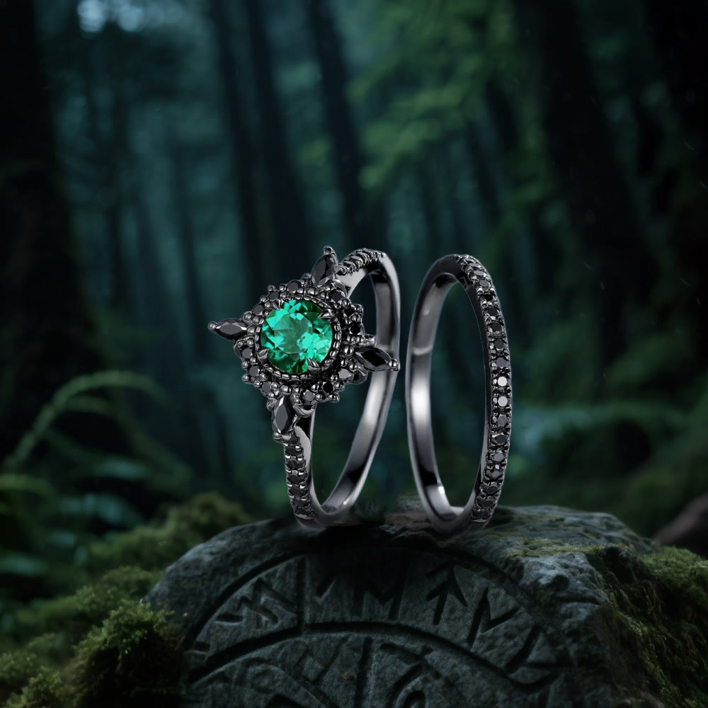WorldNorse Smaragd Nordischer Frostring - image 4