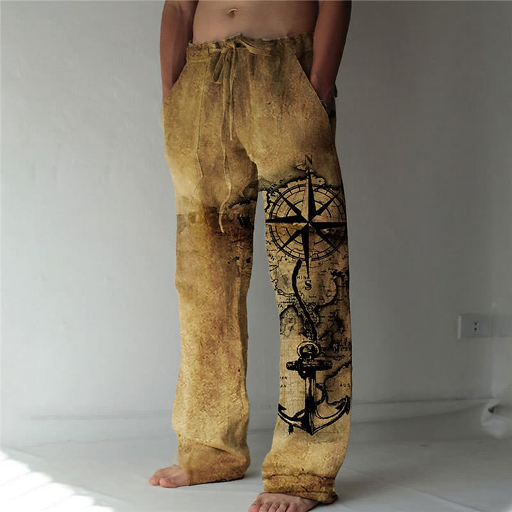 WorldNorse Vintage Kompass Freizeithosen - Braun - US/UK/AU52, EU62 (6XL) - image 1