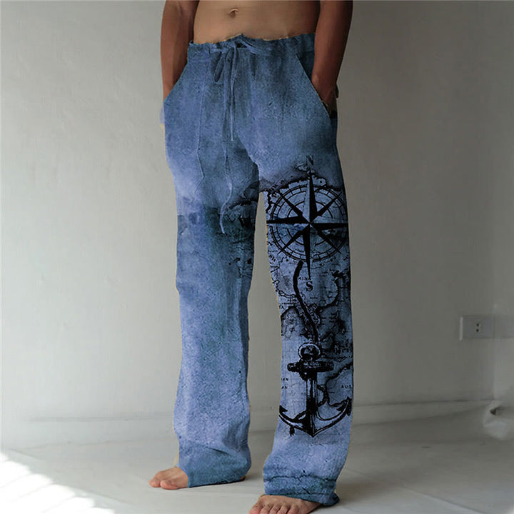 WorldNorse Vintage Kompass Freizeithosen - Blau - US/UK/AU52, EU62 (6XL) - image 3