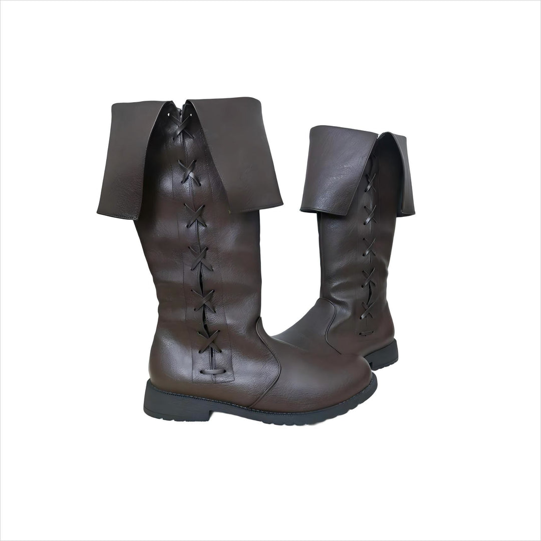 WorldNorse Viking Vintage Schnürstiefel mit niedrigem Absatz - image 17