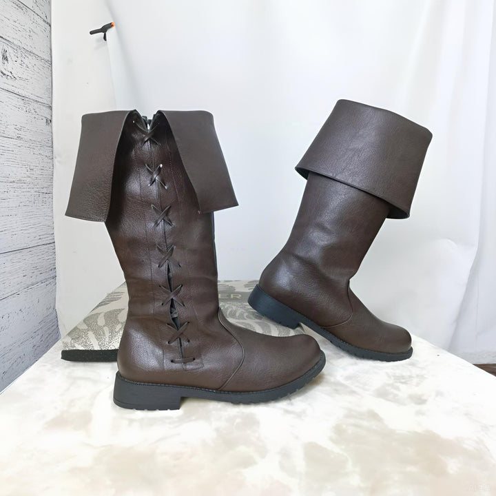 WorldNorse Viking Vintage Schnürstiefel mit niedrigem Absatz - image 9