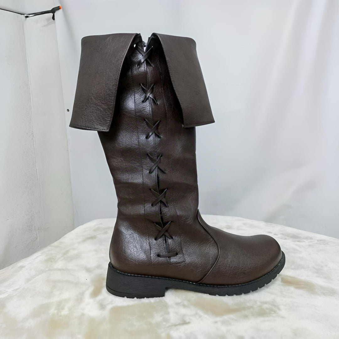 WorldNorse Viking Vintage Schnürstiefel mit niedrigem Absatz - image 11