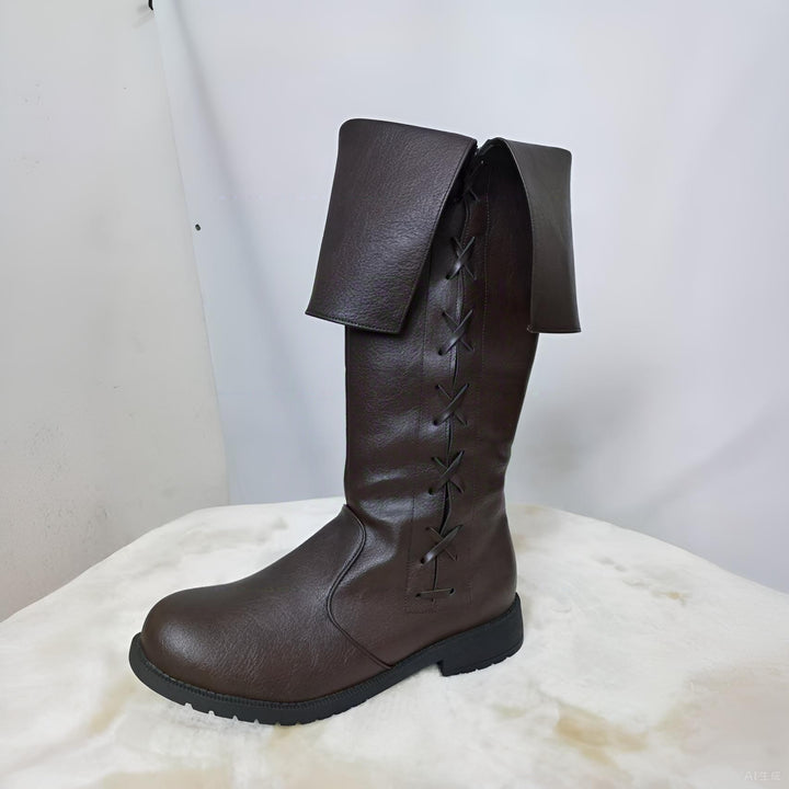 WorldNorse Viking Vintage Schnürstiefel mit niedrigem Absatz - image 16