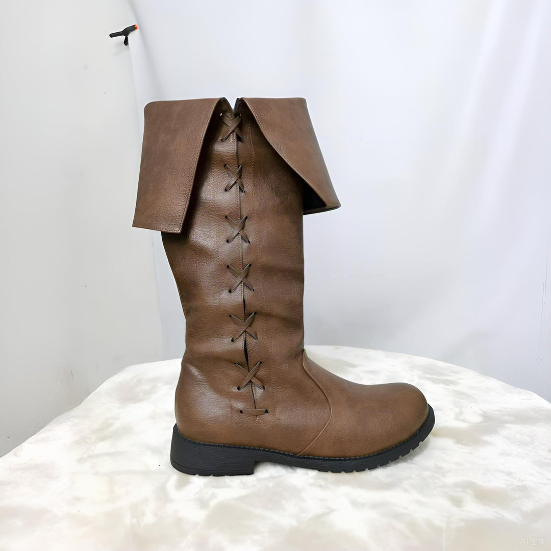 WorldNorse Viking Vintage Schnürstiefel mit niedrigem Absatz - image 5