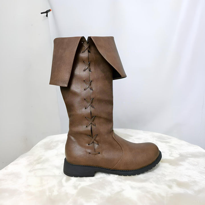 WorldNorse Viking Vintage Schnürstiefel mit niedrigem Absatz - image 5