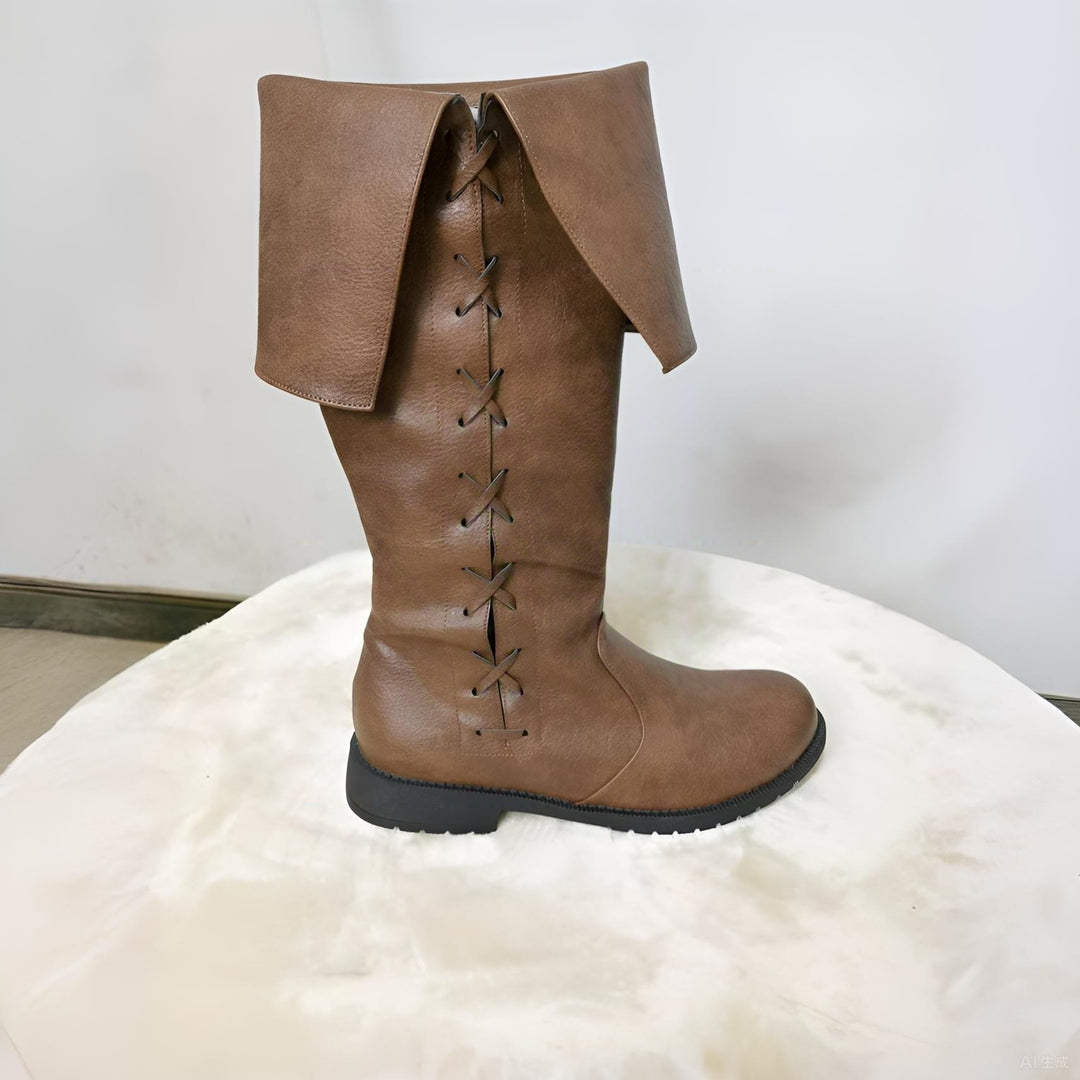 WorldNorse Viking Vintage Schnürstiefel mit niedrigem Absatz - image 6