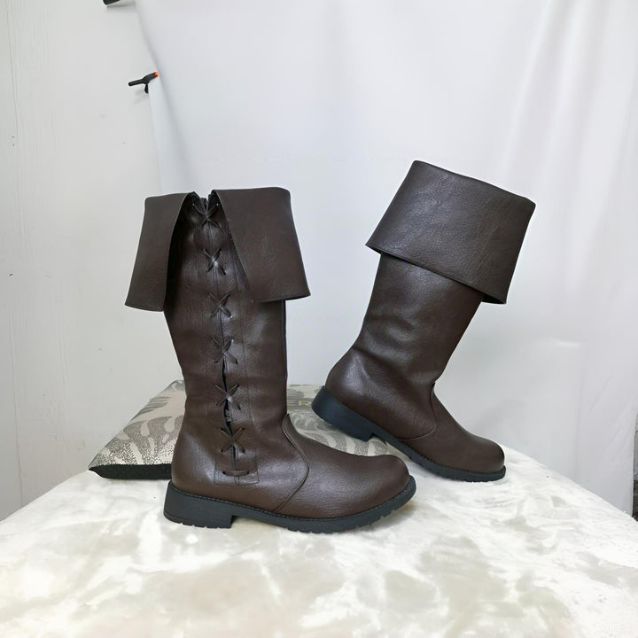 WorldNorse Viking Vintage Schnürstiefel mit niedrigem Absatz - image 9
