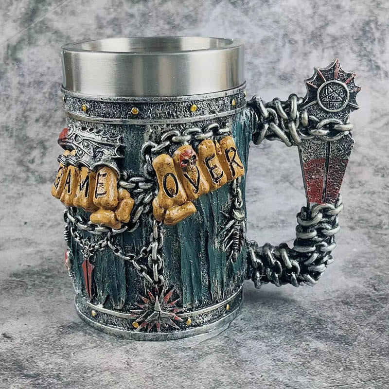 WorldNorse Gothic Game Over Bierkrug - Becher - image 1