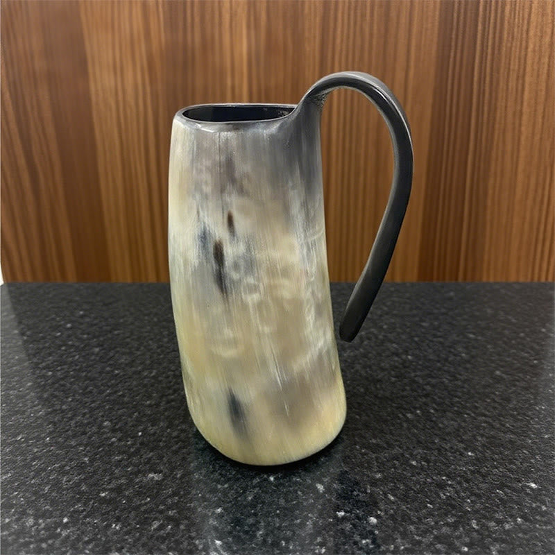 WorldNorse Viking Retro Natur Ochsenhorn Tasse - image 3