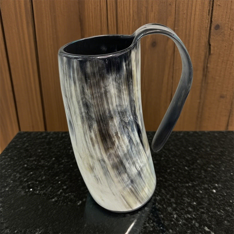 WorldNorse Viking Retro Natur Ochsenhorn Tasse - image 5