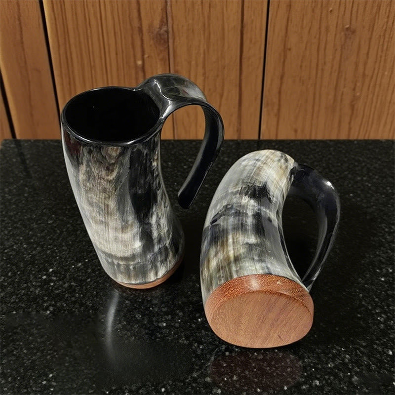 WorldNorse Viking Retro Natur Ochsenhorn Tasse - image 7