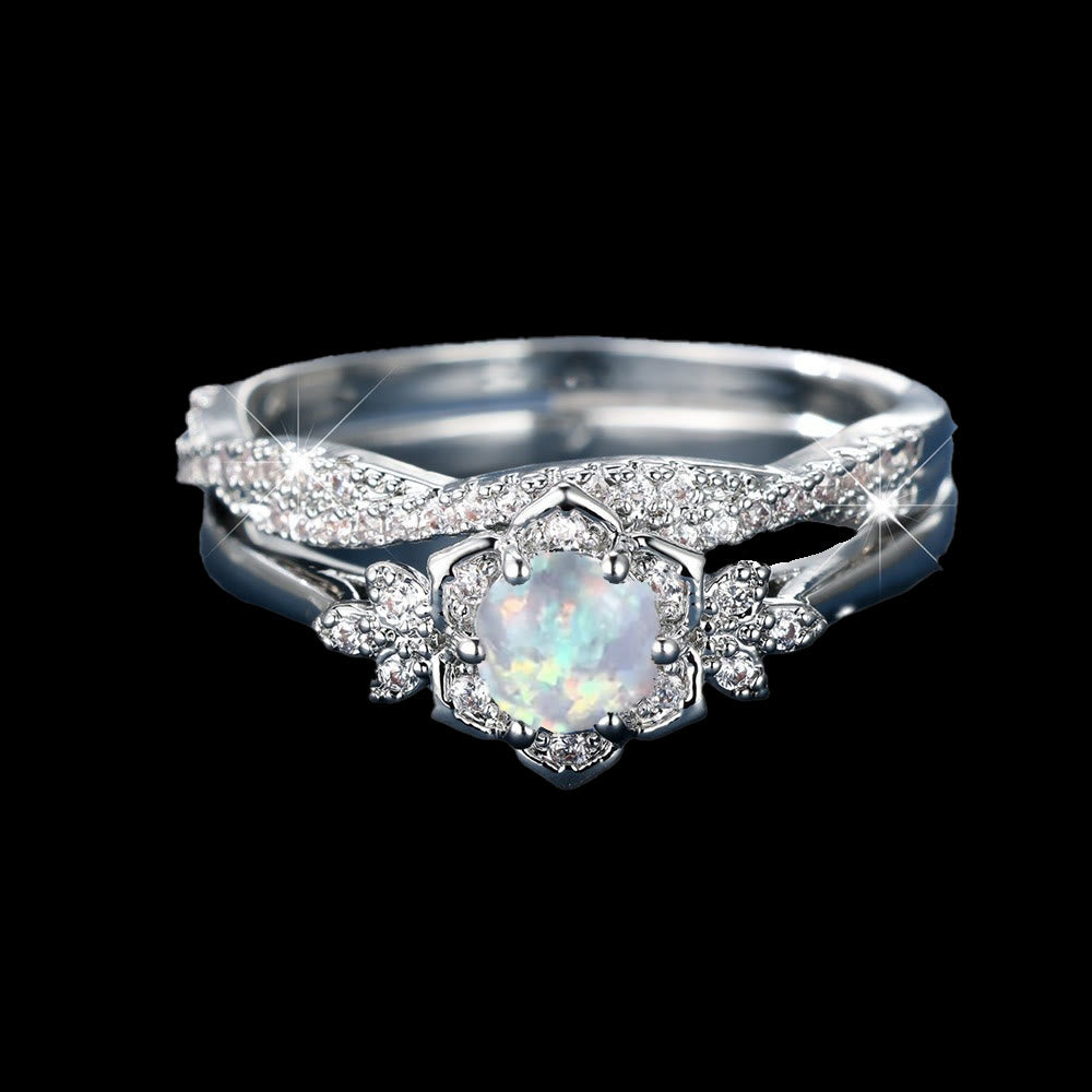 WorldNorse Schneeblumen-Kronenring - Silber - 65mm - image 1