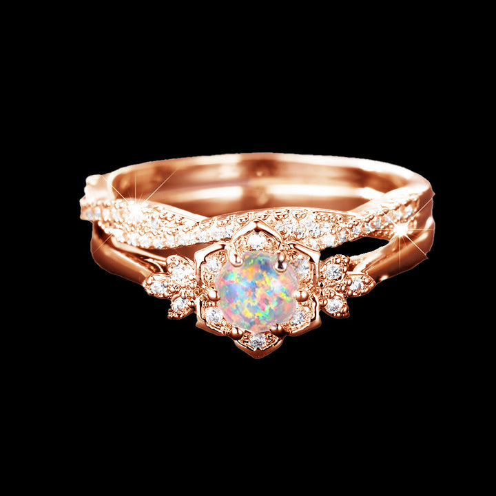 WorldNorse Schneeblumen-Kronenring - Roségold - 65mm - image 5