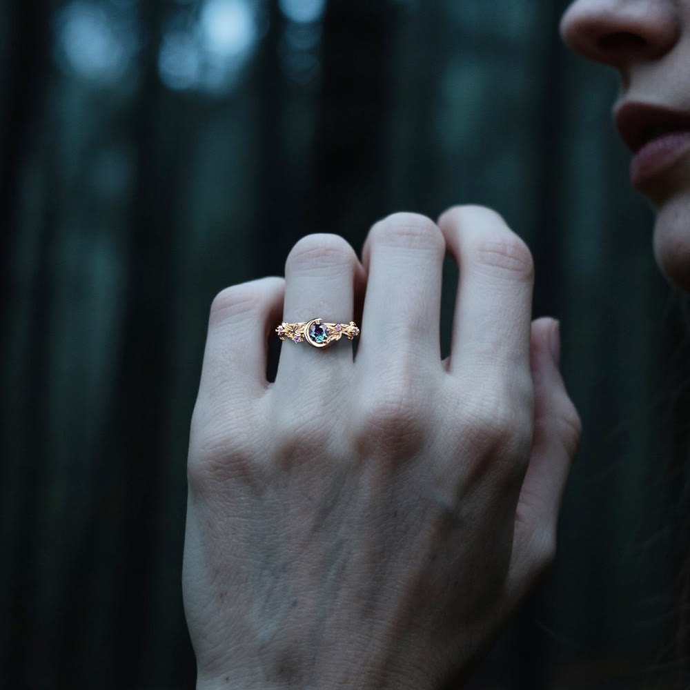 WorldNorse Mondstern-Zweigring - image 1