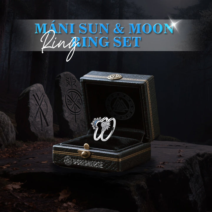 WorldNorse Máni Sonnen- und Mondring-Set - image 7