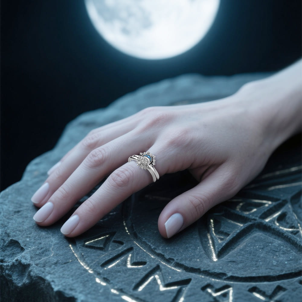 WorldNorse Máni Sonnen- und Mondring-Set - image 6