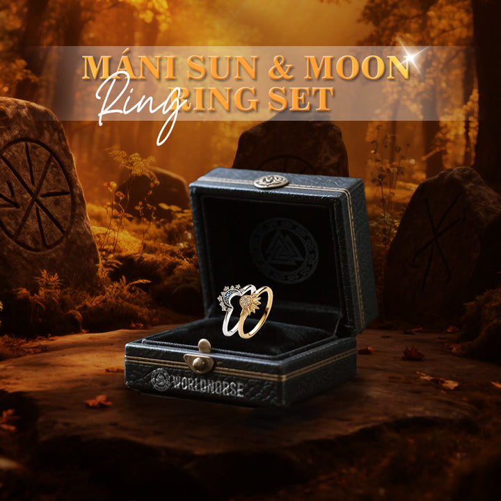 WorldNorse Máni Sonnen- und Mondring-Set - image 2