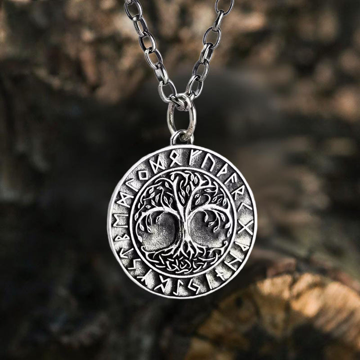 WorldNorse Halskette mit Yggdrasil Rune , 925er Sterlingsilber - image 2
