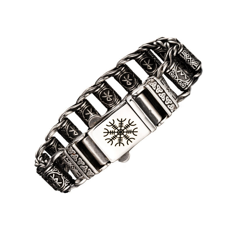 WorldNorse Wikinger Rune -Fasskettenarmband - Helm der Ehrfurcht - 22 cm - NEIN DANKE - image 9