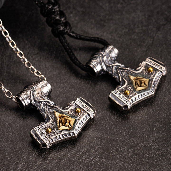 WorldNorse Halskette aus handgefertigtem 925er Silber mit Mjölnir -Anhänger aus Stonehenge - image 4