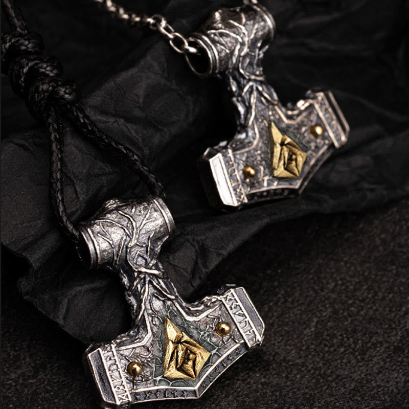 WorldNorse Halskette aus handgefertigtem 925er Silber mit Mjölnir -Anhänger aus Stonehenge - image 3