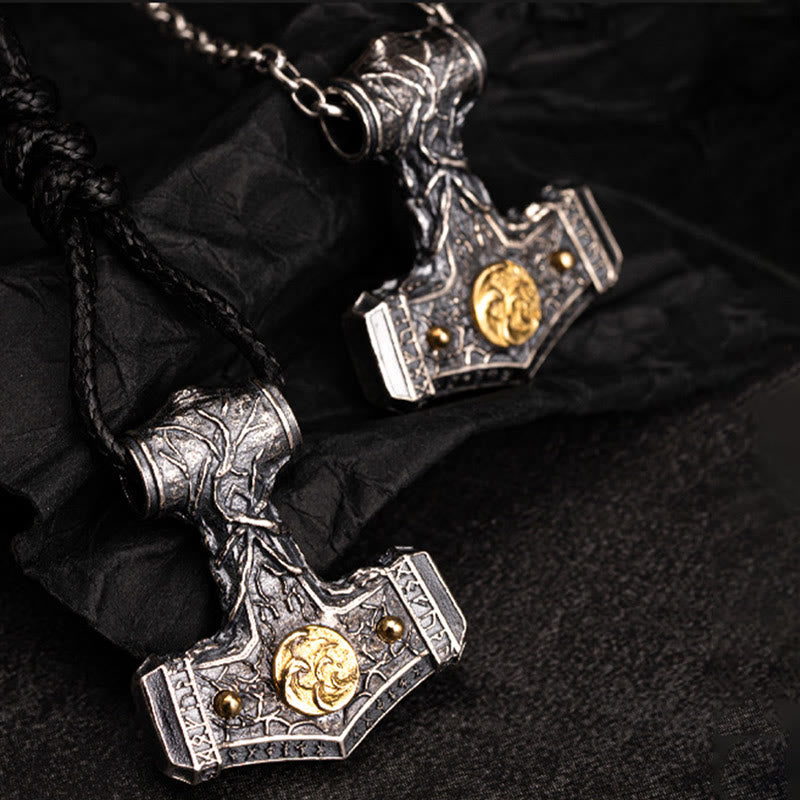 WorldNorse Halskette mit nordischem Mjölnir Emblem aus handgefertigtem 925er Silber - image 4