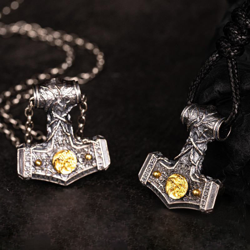 WorldNorse Halskette mit nordischem Mjölnir Emblem aus handgefertigtem 925er Silber - image 3