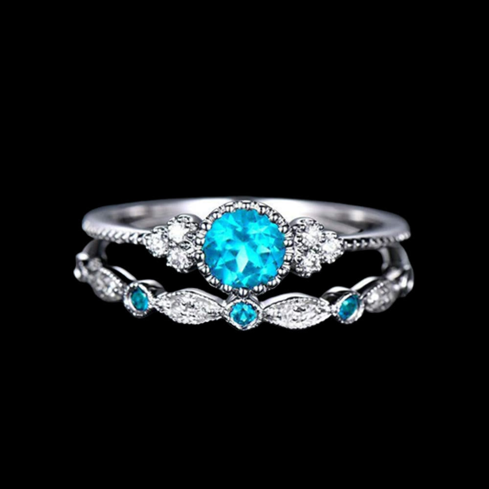 WorldNorse Nordischer Lovebond-Ring - Seeblau - 62mm - image 15