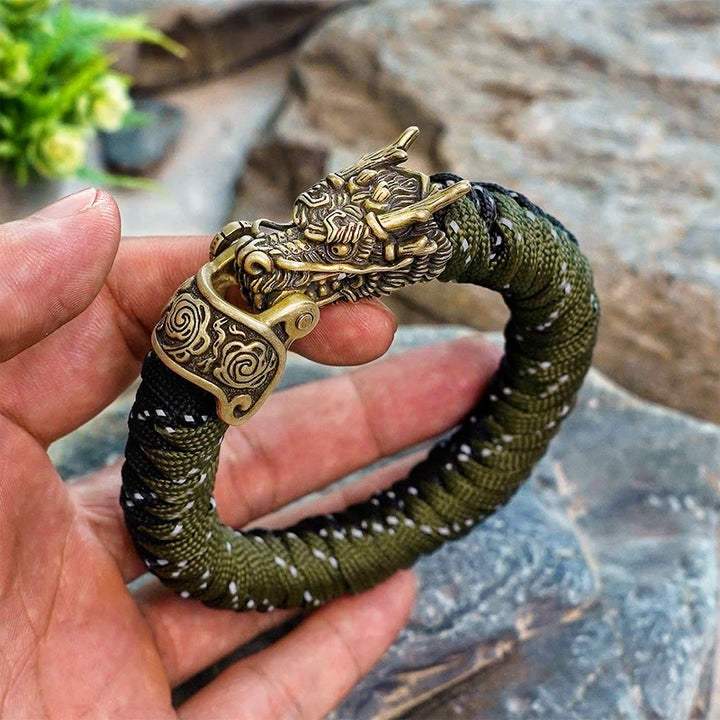 WorldNorse Mythology Nordischer Drache Paracord Geflochtenes Armband - image 8