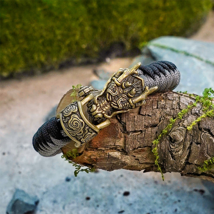 WorldNorse Mythology Nordischer Drache Paracord Geflochtenes Armband - image 10